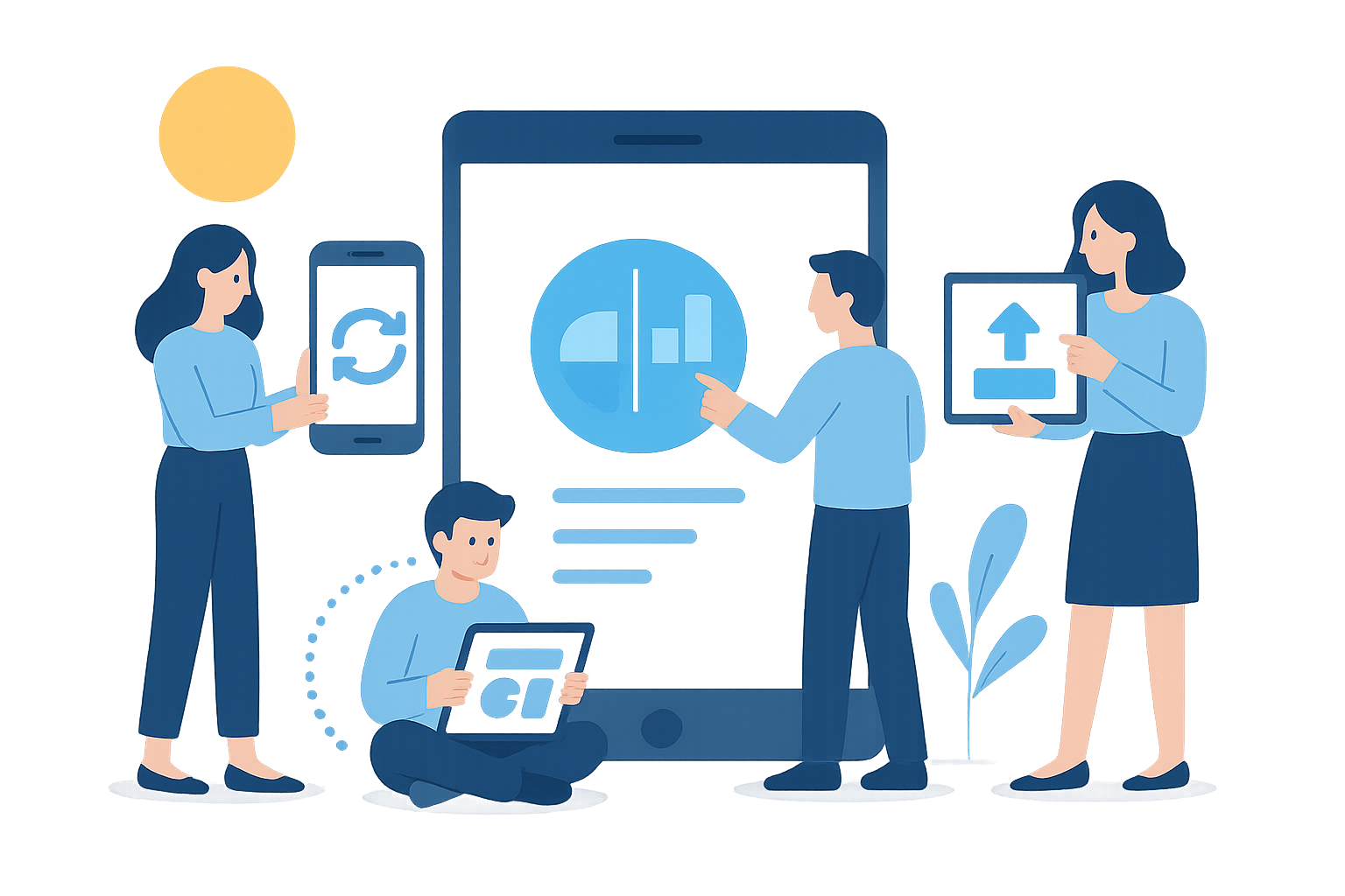 TechInsight mobile insights illustration